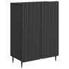 vidaXL Kabalas Juoda 66 x 34,5 x 92 cm Apdirbta mediena