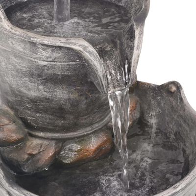 vidaXL Vandens instaliacija, su čiaupu ir kibirais, sintetinė derva