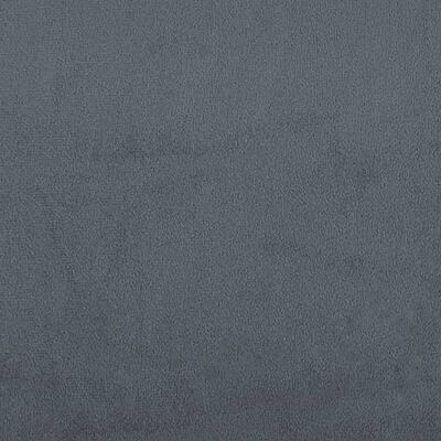 vidaXL Pagalvėlės, 2vnt., tamsiai pilkos spalvos, 15x50cm, aksomas