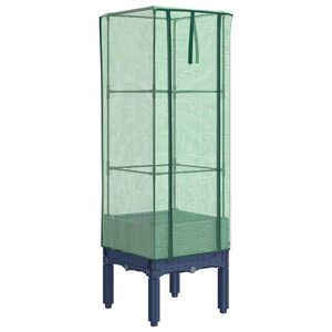 vidaXL Pakelta lysvė su &scaron;iltnamio dangčiu, 40x40x140cm