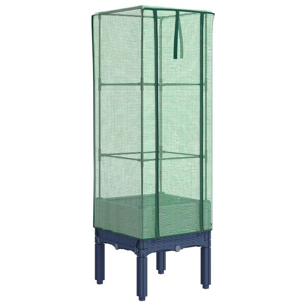 vidaXL Pakelta lysvė su &scaron;iltnamio dangčiu, 40x40x140cm