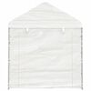 vidaXL Pavėsinė su stogu, balta, 2,28x2,23x2,69m, polietilenas