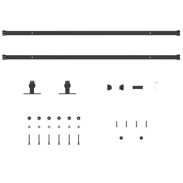 vidaXL stumdomų spintelių durų komplektas 213 cm anglinis plienas