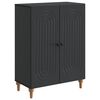 vidaXL Kabalas Juoda 66 x 34,5 x 90 cm Apdirbta mediena
