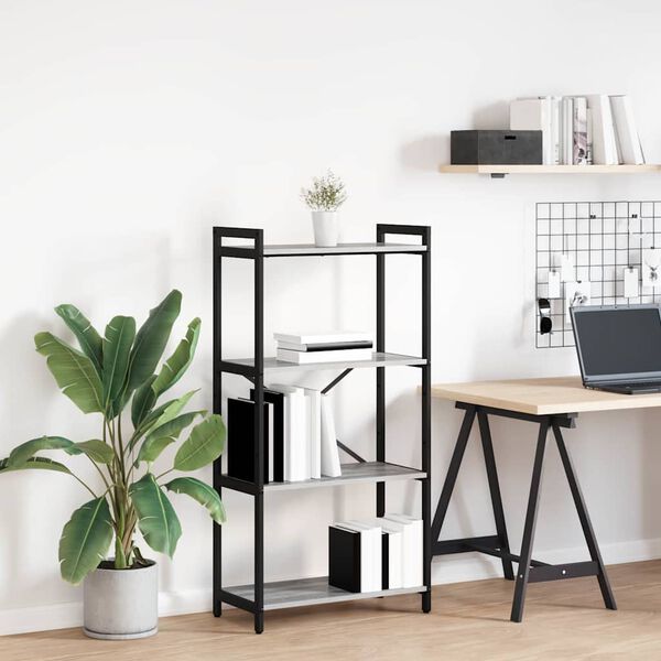 vidaXL Knygų lentyna Pilka sonoma ąžuolo 40 x 30 x 85 cm