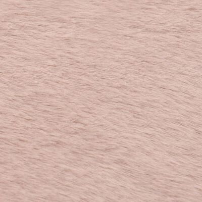 vidaXL Kilimas, rožinės spalvos, 160x230 cm, dirbtinis triušio kailis