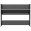 vidaXL Sieninė spintelė batams, pilka, 80x18x60cm, apdirbta mediena