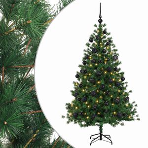 vidaXL Dirbtinė kalėdinė eglutė su rutuliuku 150 cm 150 LED