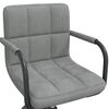 vidaXL Pasukamos valgomojo kėdės, 4vnt., &scaron;viesiai pilkos, aksomas