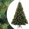 vidaXL Dirbtinė Sulankstoma Kalėdų Eglutė 180 cm 300 LED &Scaron;ilta balta