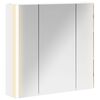 vidaXL Vonios veidrodžio spinta Balta 63,5 x 15,5 x 60,5 cm