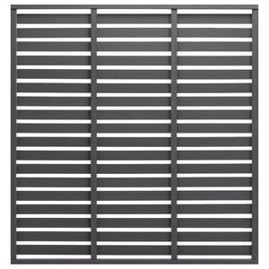 vidaXL Tvoros segmentas, pilkos spalvos, 180x180cm, WPC