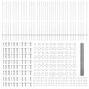 vidaXL Tvora ir stulpas Sidabro 1,4 x 100 m Plienas