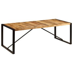 vidaXL Valgomojo stalas, 220x100x75cm, mango medienos masyvas
