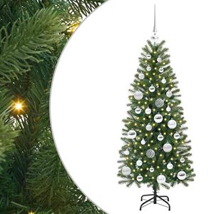 vidaXL Dirbtinė Kalėdų eglutė su 150 LED Žalia 120 cm PE ir PVC