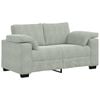 vidaXL Dvivietė sofa, &scaron;viesiai pilka, 160x77x82 cm, aksomas