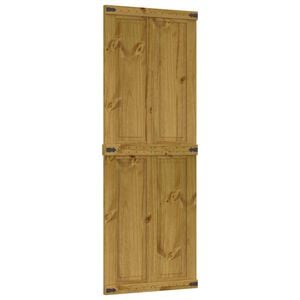 vidaXL Tvarto durys CORONA 70 x 210 cm Pu&scaron;ies medienos masyvas