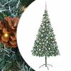 vidaXL Dirbtinė Kalėdų eglutė su 300 LED Žalia 210 cm PVC ir plienas