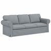 vidaXL Sofa 2 pcs &Scaron;viesiai pilka 215 x 82 x 80 cm audinys