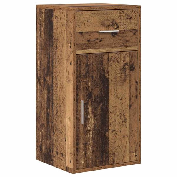 vidaXL Kabalas su stalčių Senas medis 38 x 34 x 75 cm