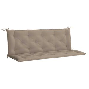 vidaXL Sodo suoliuko pagalvėlė, taupe, 150x(50+50)x7cm, audinys