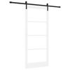 vidaXL Slankios durys ORKDAL Balta ir juoda 93 x 211 cm