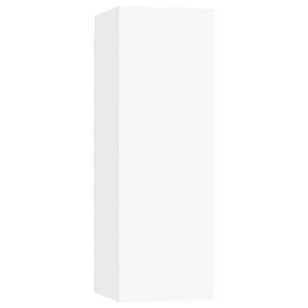 vidaXL Televizoriaus spintelė, balta, 30,5x30x90cm, apdirbta mediena