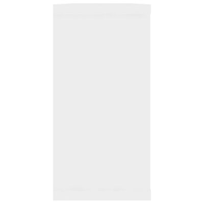 vidaXL Sieninės lentynos, 2vnt., baltos, 100x15x30cm, MDP, kubo formos