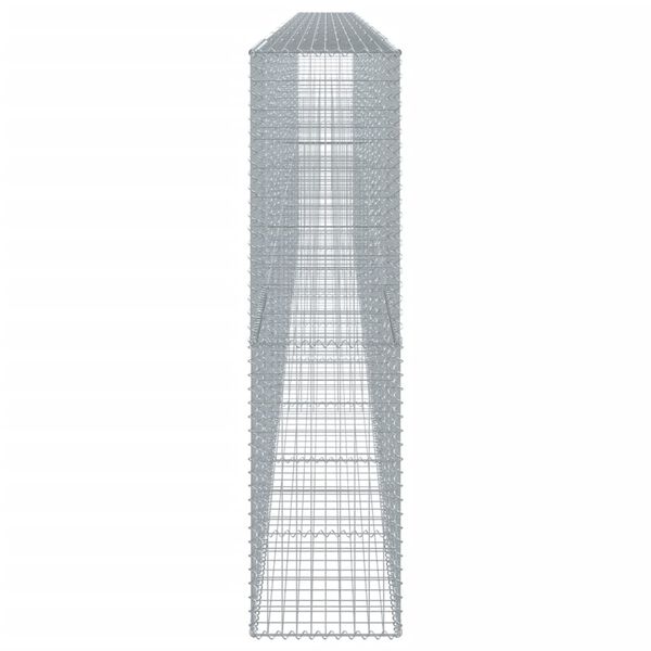 vidaXL Gabiono krepšys su dangčiu, 900x50x200cm, galvanizuota geležis