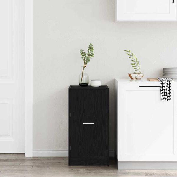 vidaXL Vaistinės kabinetas juoda ąžuolo 40 x 41 x 77.5 cm