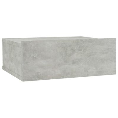 vidaXL Pakabinamas naktinis staliukas, betono, 40x30x15cm, mediena