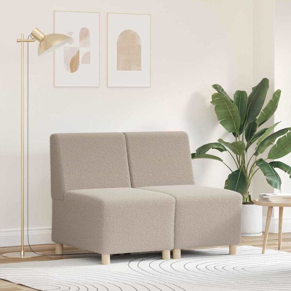 vidaXL Modulinis sofa vienetas be rankų 2 pcs &Scaron;viesiai pilka