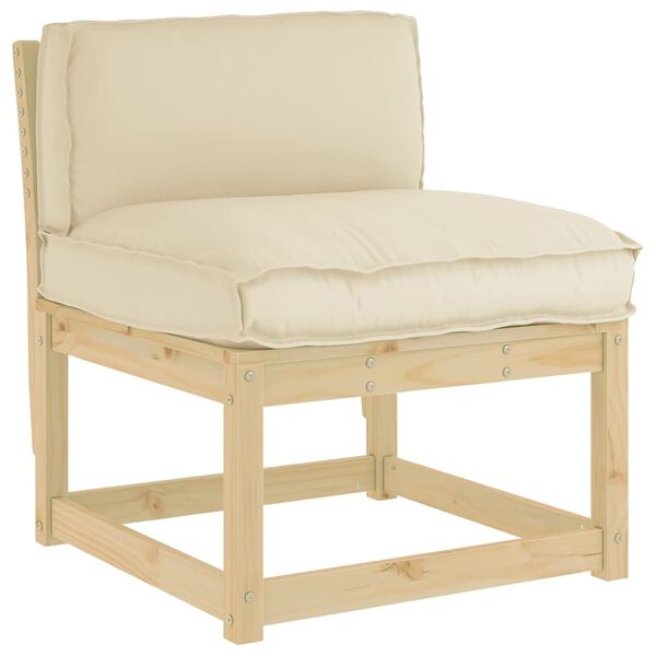 vidaXL Pagalvėlė Smėlio 80 x 40 x 12 cm Oksfordo audinys