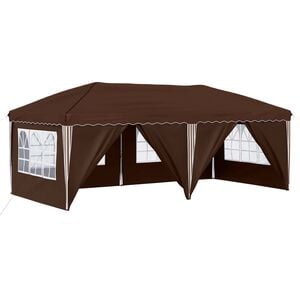 vidaXL Pop-up &scaron;ventinis palapinė 575 x 288 x 245 cm Ruda