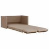 vidaXL Grindų sofa-lova, 2-1, kapučino, 112x174x55cm, dirbtinė oda