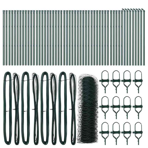 vidaXL Tvorelės stulpas Žalia 100 x 0,8 m (36 mm tinklas)
