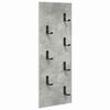 vidaXL Prikabinamas paltas Sieninis Betono pilka 30 x 1,5 x 80 cm