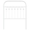 vidaXL Metalinis pakaitinis galvūgalis, baltos spalvos, 75cm