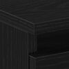 vidaXL Šalia lovos spintelė su stalčių Juodas ąžuolas 40 x 35 x 69 cm