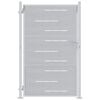 vidaXL Sodo vartai su užraktu Sidabro 85 x 144 cm Nerūdijantis Plienas