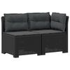 vidaXL 2-Vietis Sodo Sofas su Pagalvėlėmis, Atrodo kaip Ratano PP