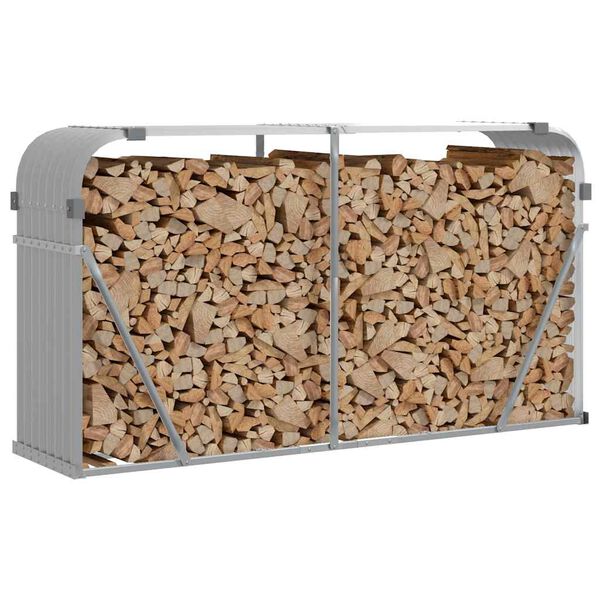 vidaXL Malkų stovas, pilkas, 180x45x100cm, galvanizuotas plienas