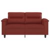 vidaXL Dvivietė sofa, raudonojo vyno spalvos, 120cm, dirbtinė oda