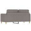 vidaXL Dvivietė sofa, taupe spalvos, 140cm, audinys
