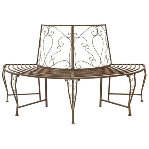 vidaXL Medžio suolelis 4-Vietų skaičius 160 x 80 x 89 cm Plienas