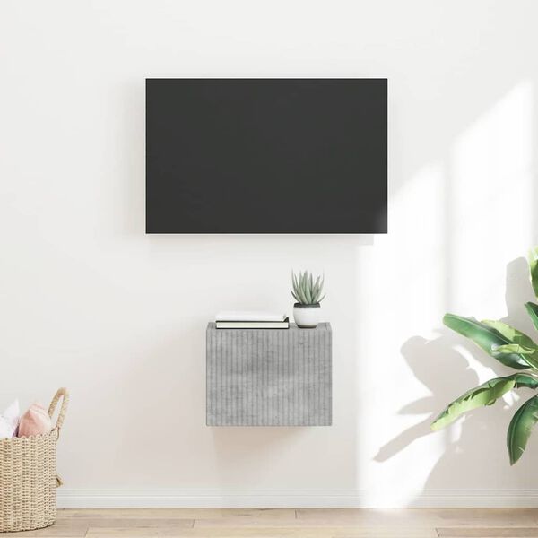 vidaXL TV sieninė spintelė Betoninė 60 x 31 x 29.5 cm Apdirbta mediena