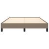 vidaXL Lovos rėmas be čiužinio, taupe spalvos, 140x190cm, audinys