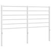 vidaXL Metalinis pakaitinis galvūgalis, baltos spalvos, 135cm