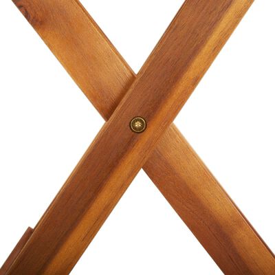vidaXL Sulankstomas sodo stalas, 60x75cm, akacijos medienos masyvas