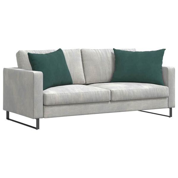 vidaXL Sofa Pagalvės 2 pcs Tamsiai žalia 70 x 50 cm Kordūrinis audinys
